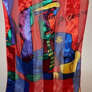 Colorful Picasso-Inspired Scarf Korea